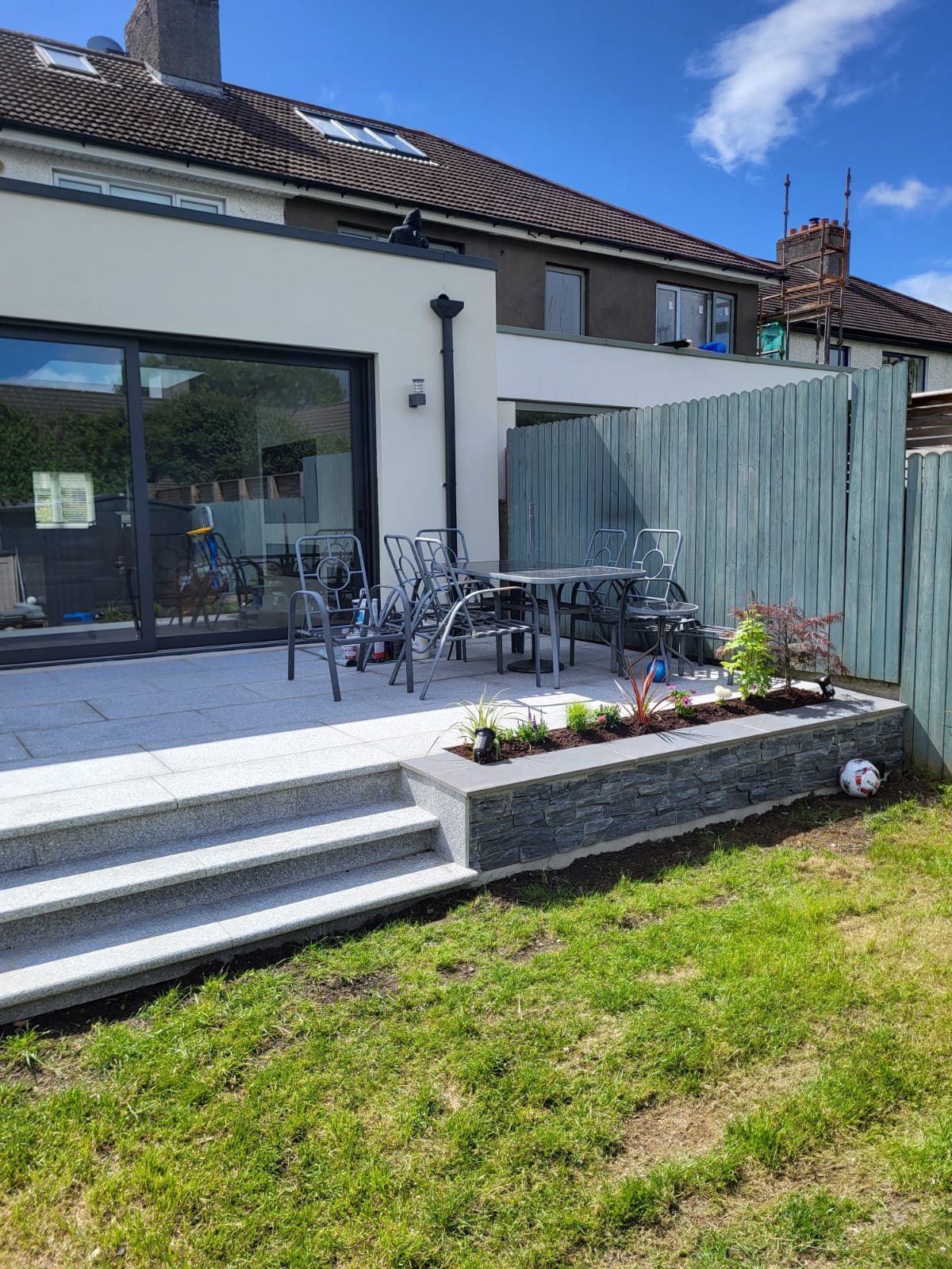 Patio with bi-fold doors