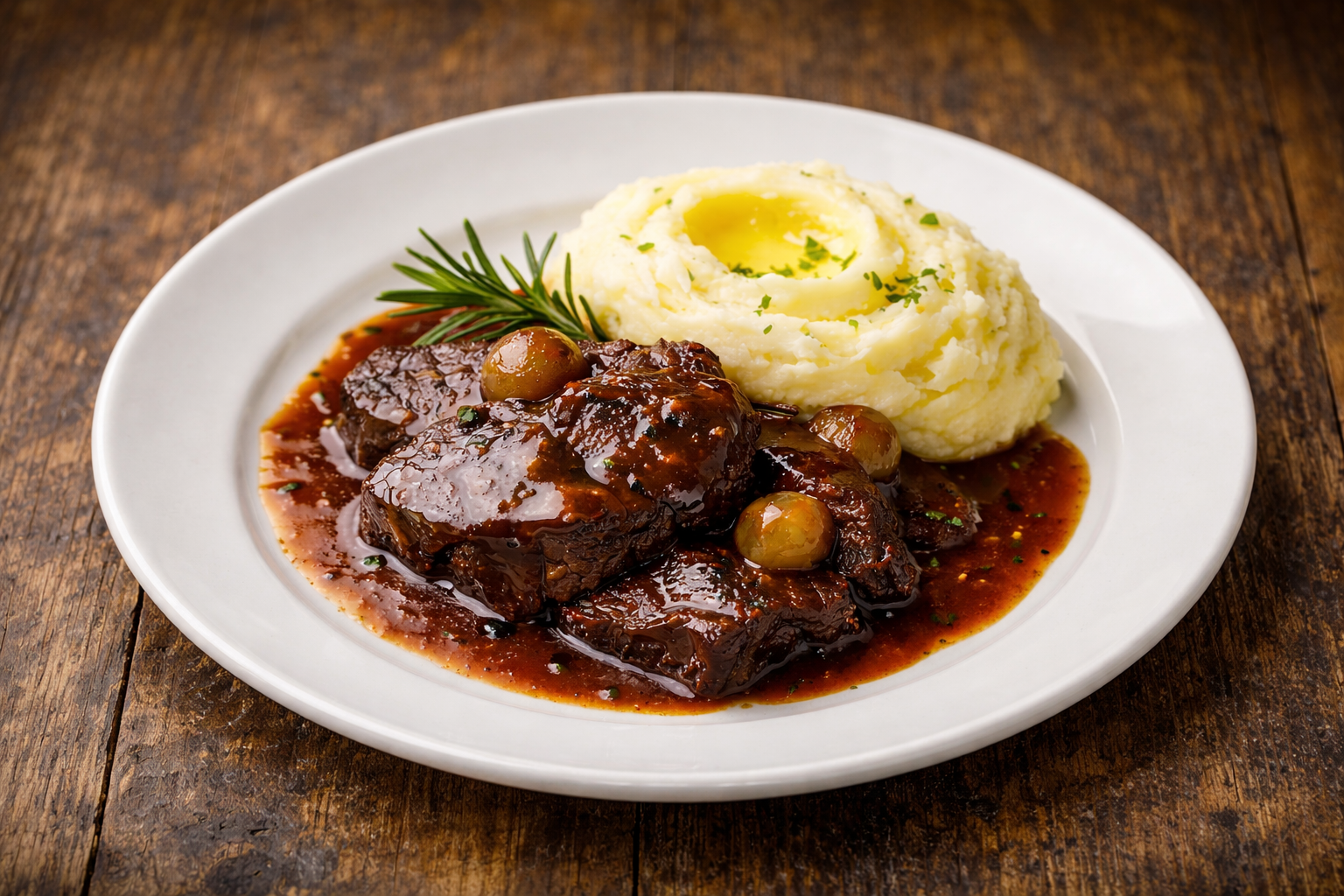 Brasato con il purè