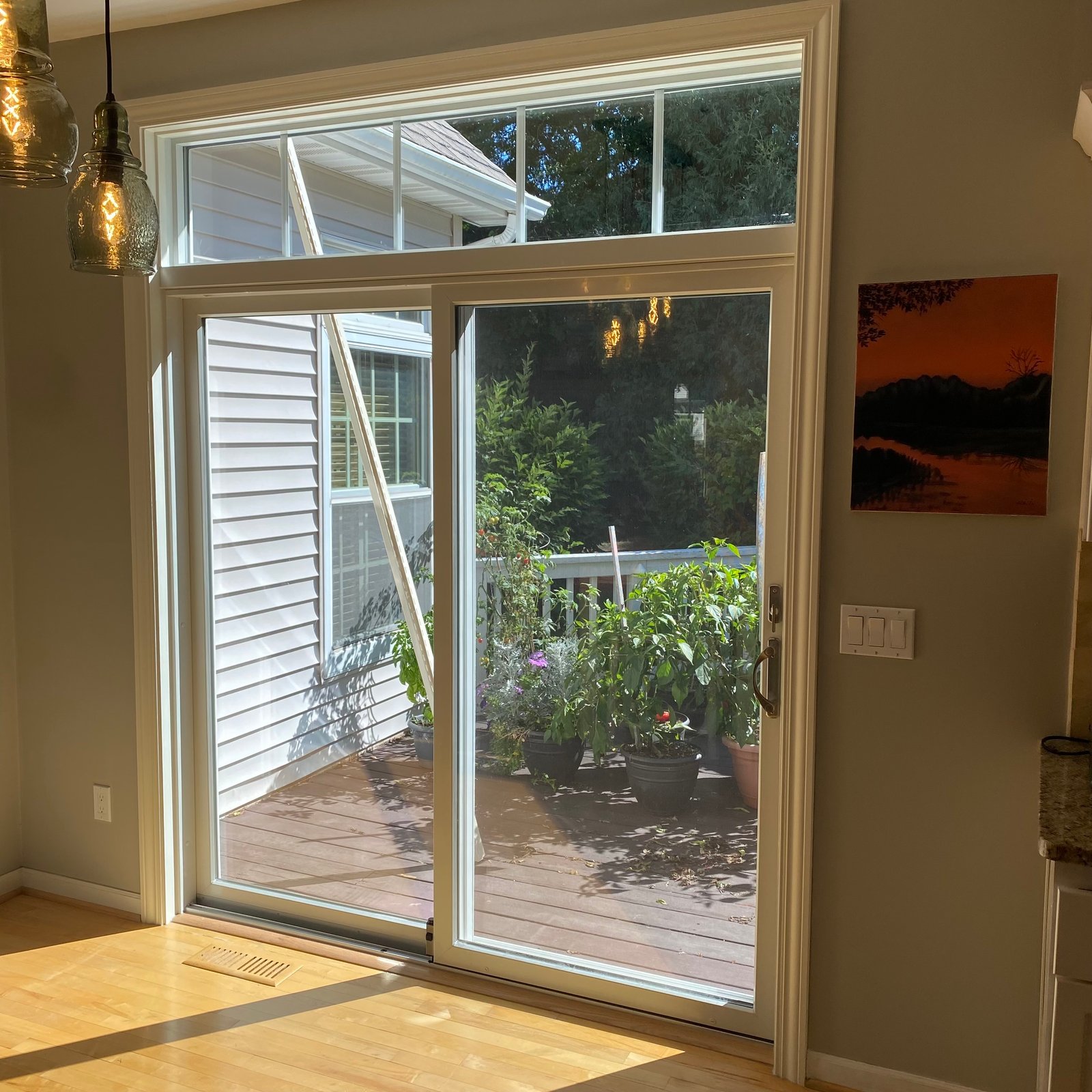Finished interior trim example in a Wisconsin home