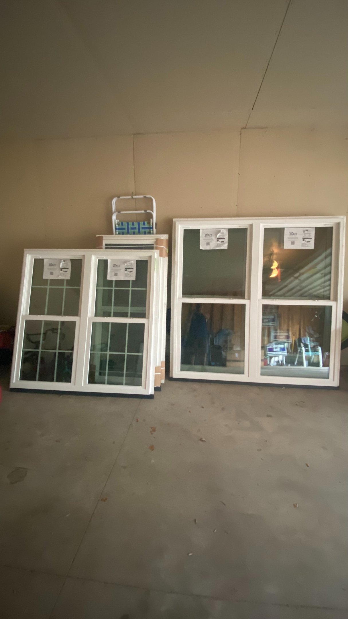 Newly installed replacement windows on a Wisconsin home