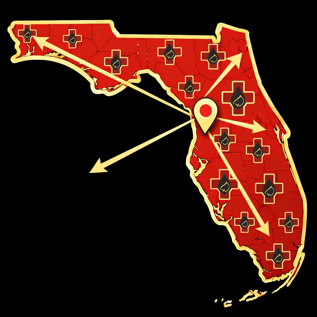 Florida Coverage Map MedWound Solutions