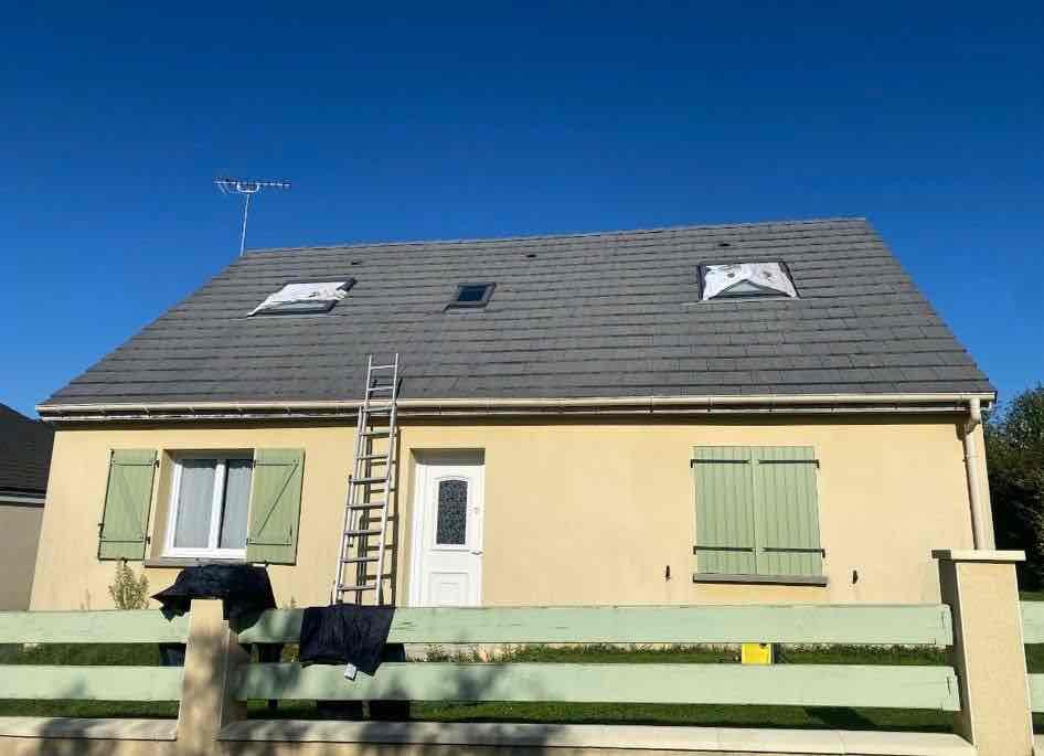 Après travaux - Nettoyage de toiture