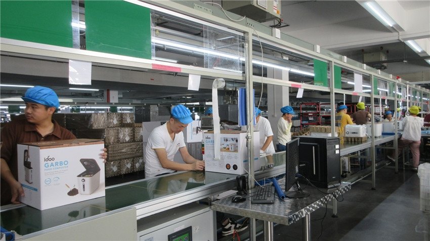 Manufacturing workshop floor with production equipment