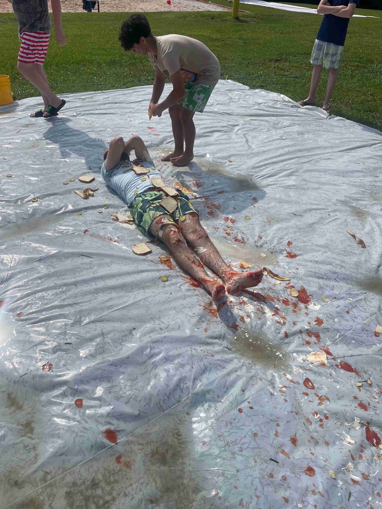 Messy games on the slip and slide