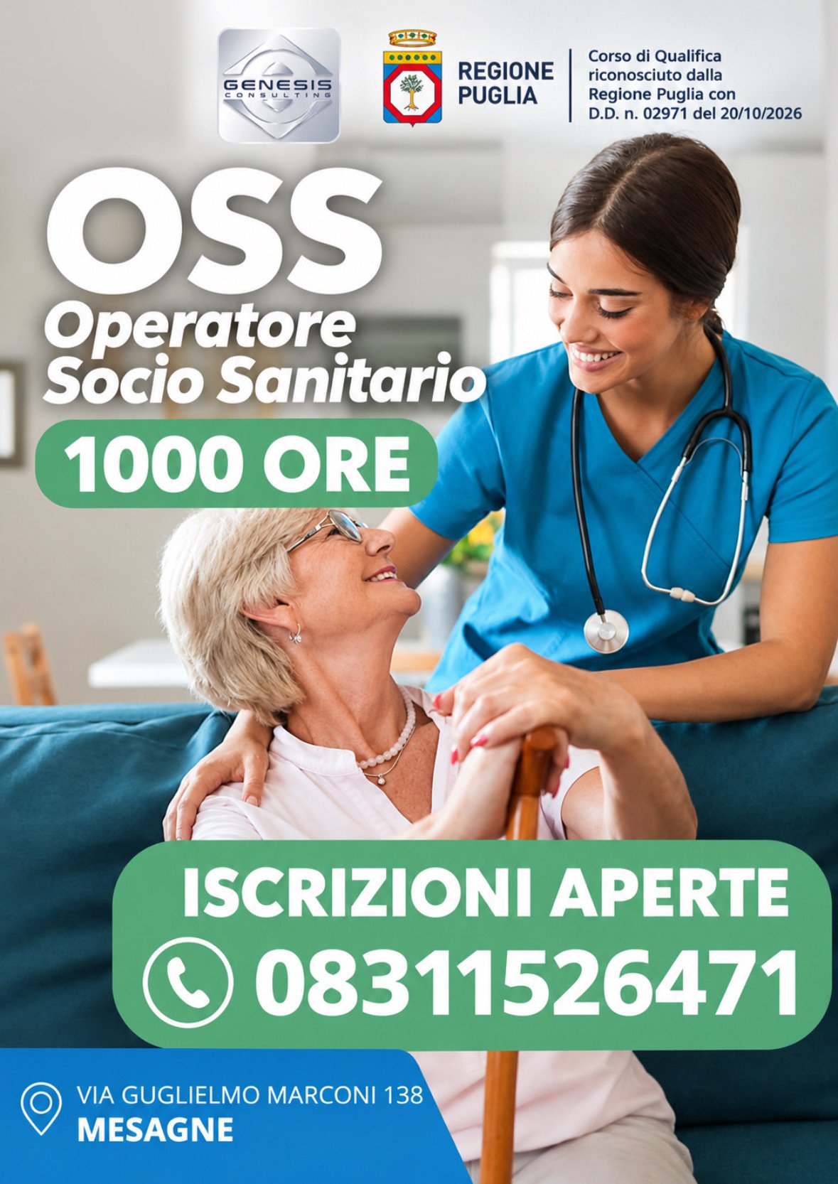 Locandina del corso Operatore Socio-Sanitario (O.S.S.)