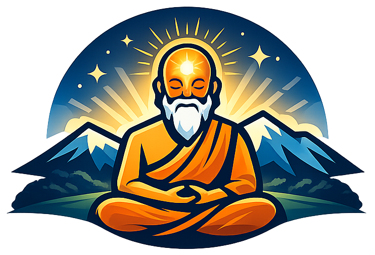 Guru meditation illustration