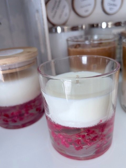 Cherry blossom candle