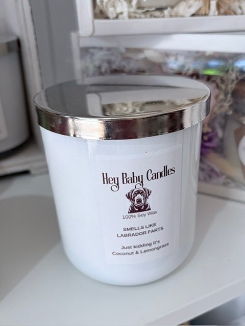 Dog farts candle