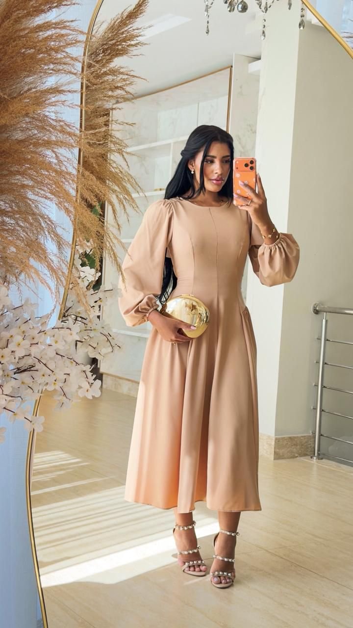 Vestido Longo Azul Claro Chic