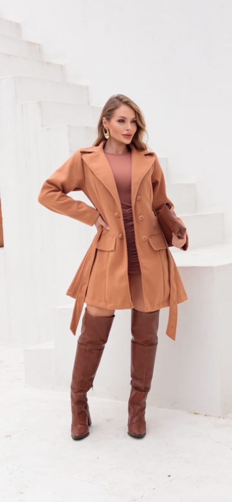 Vestido Longo Caramelo Premium
