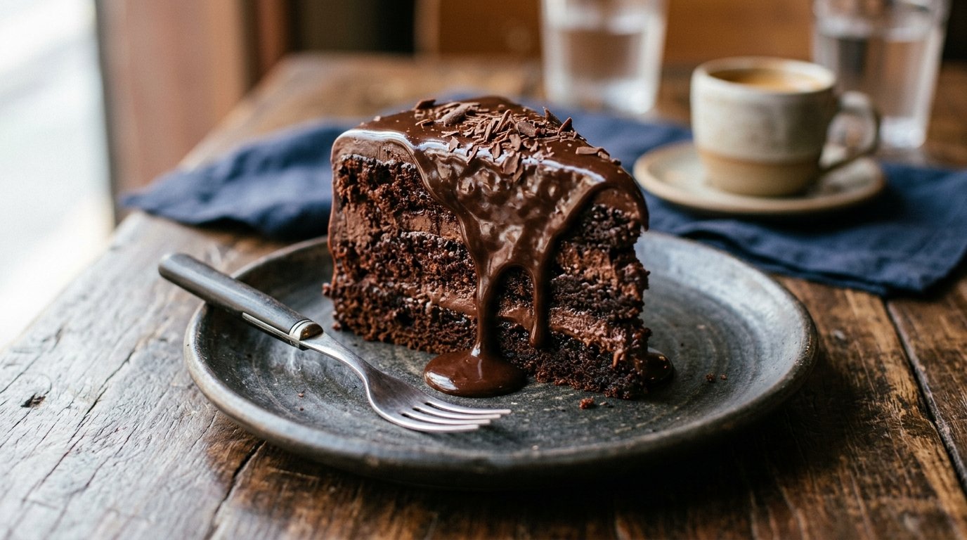 Bolo de Cenoura Fofinho com Cobertura de Chocolate Brilhante