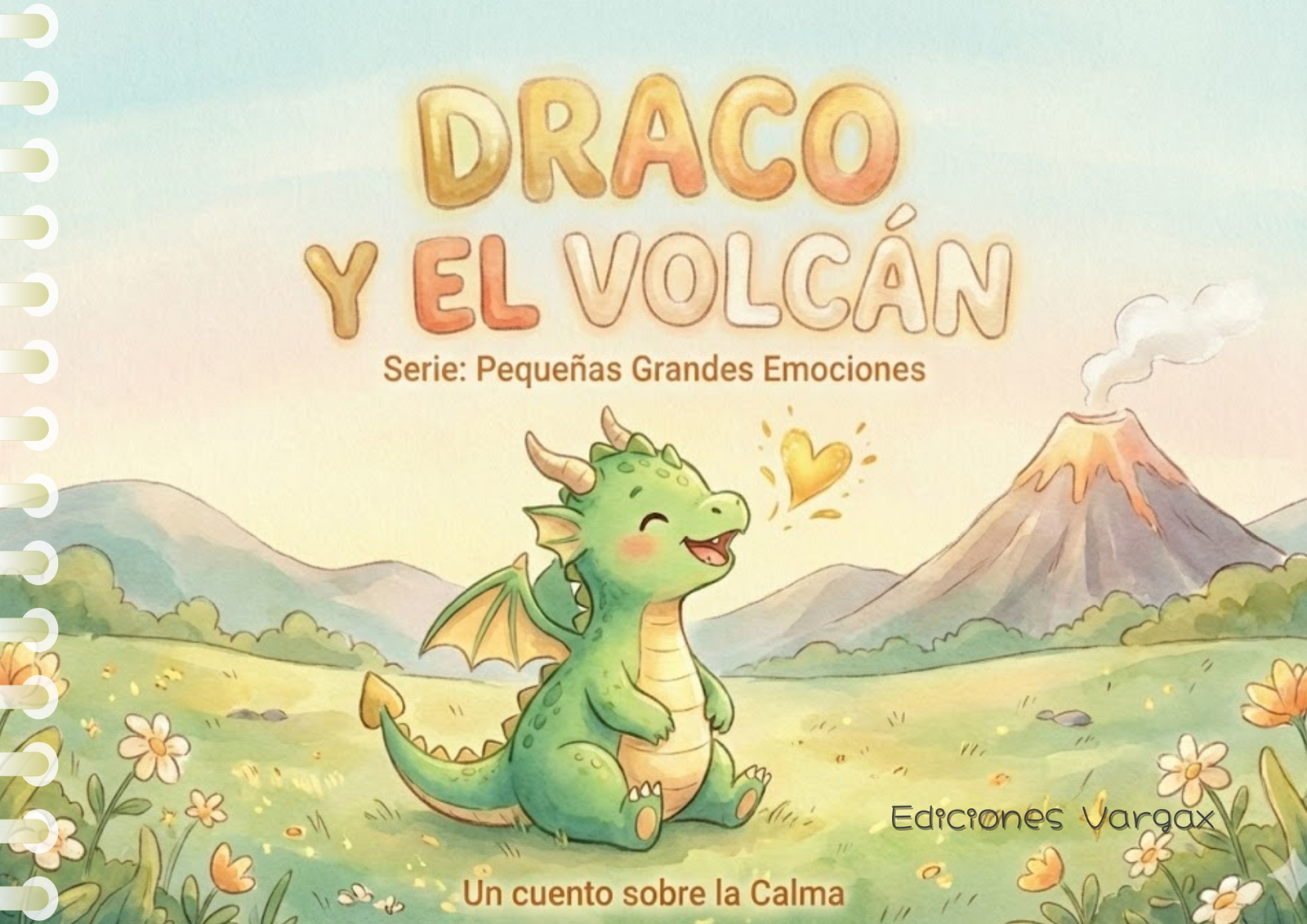 Portada del cuento Draco y el Volcán