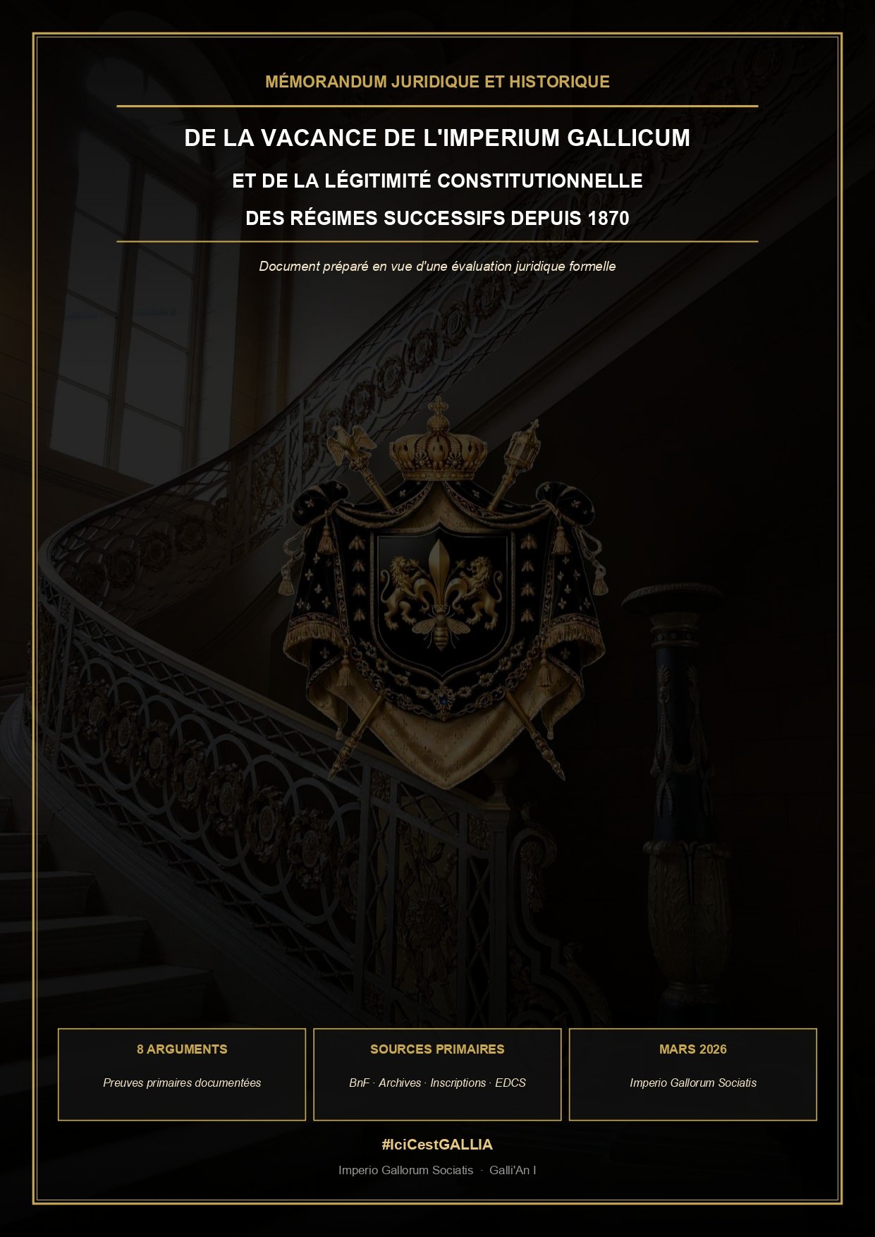 Couverture originale — Mémorandum