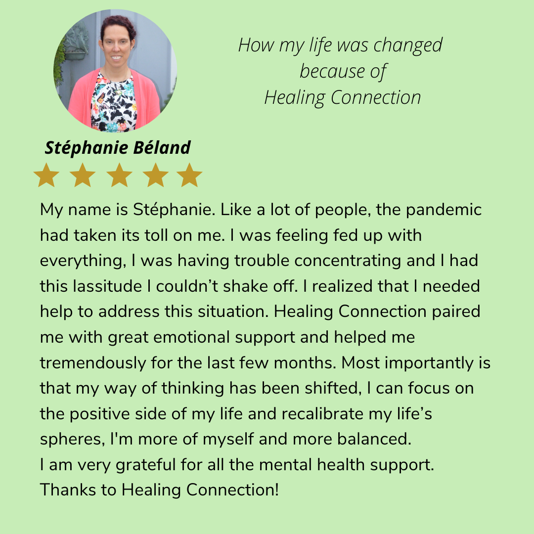 Testimonial from Stéphanie Béland