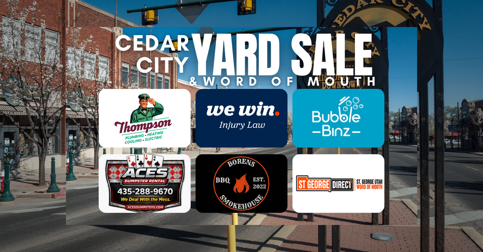 Cedar City Yard Sale & Word Of Mouth