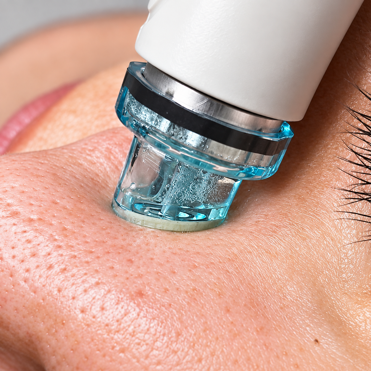 Advanced skin treatment with a professional hydradermabrasion device