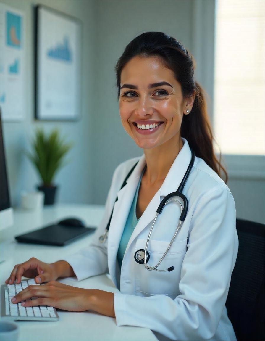 Consultorio médico moderno digitalizado