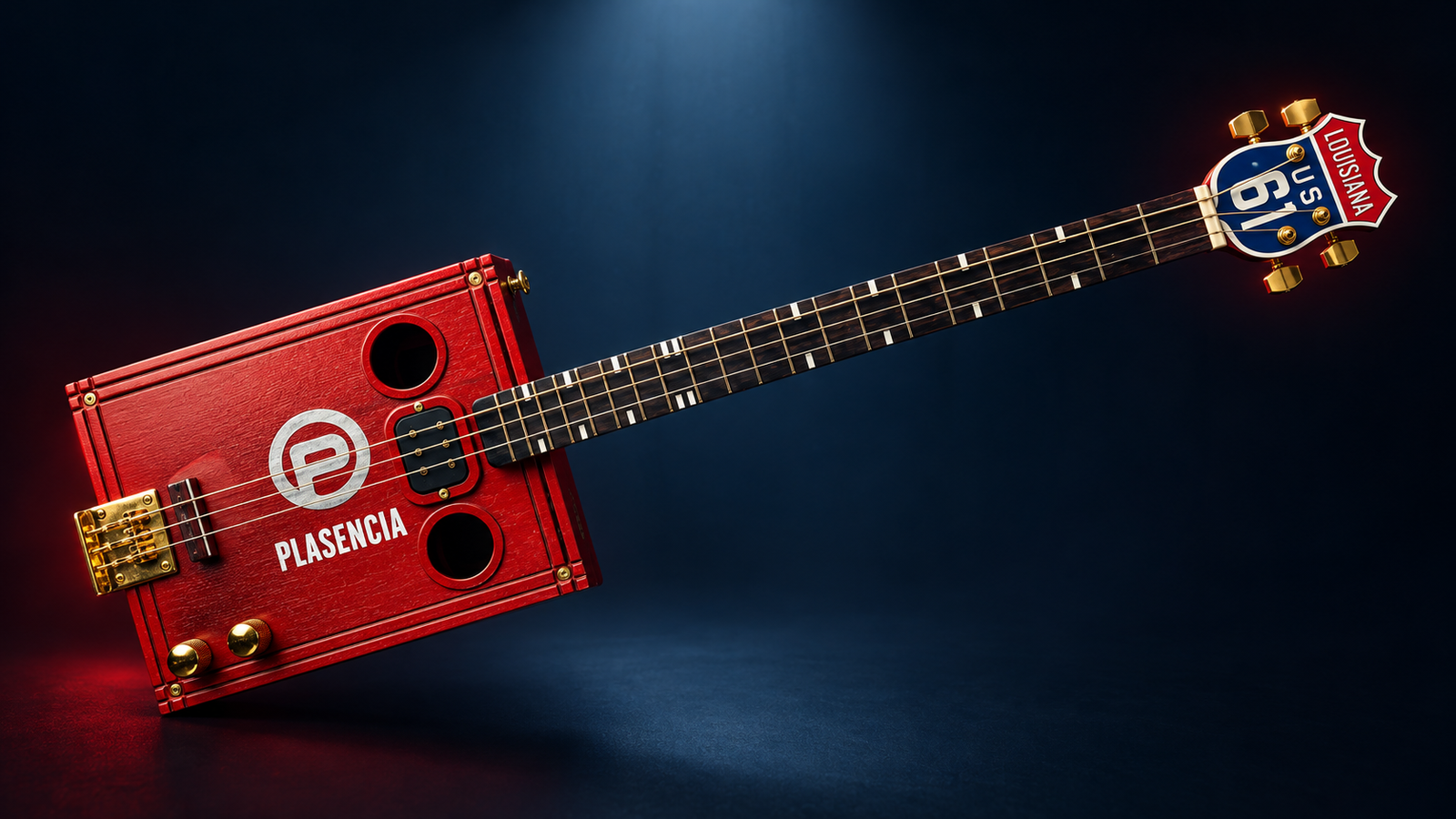Louisiana Red cigar box guitar