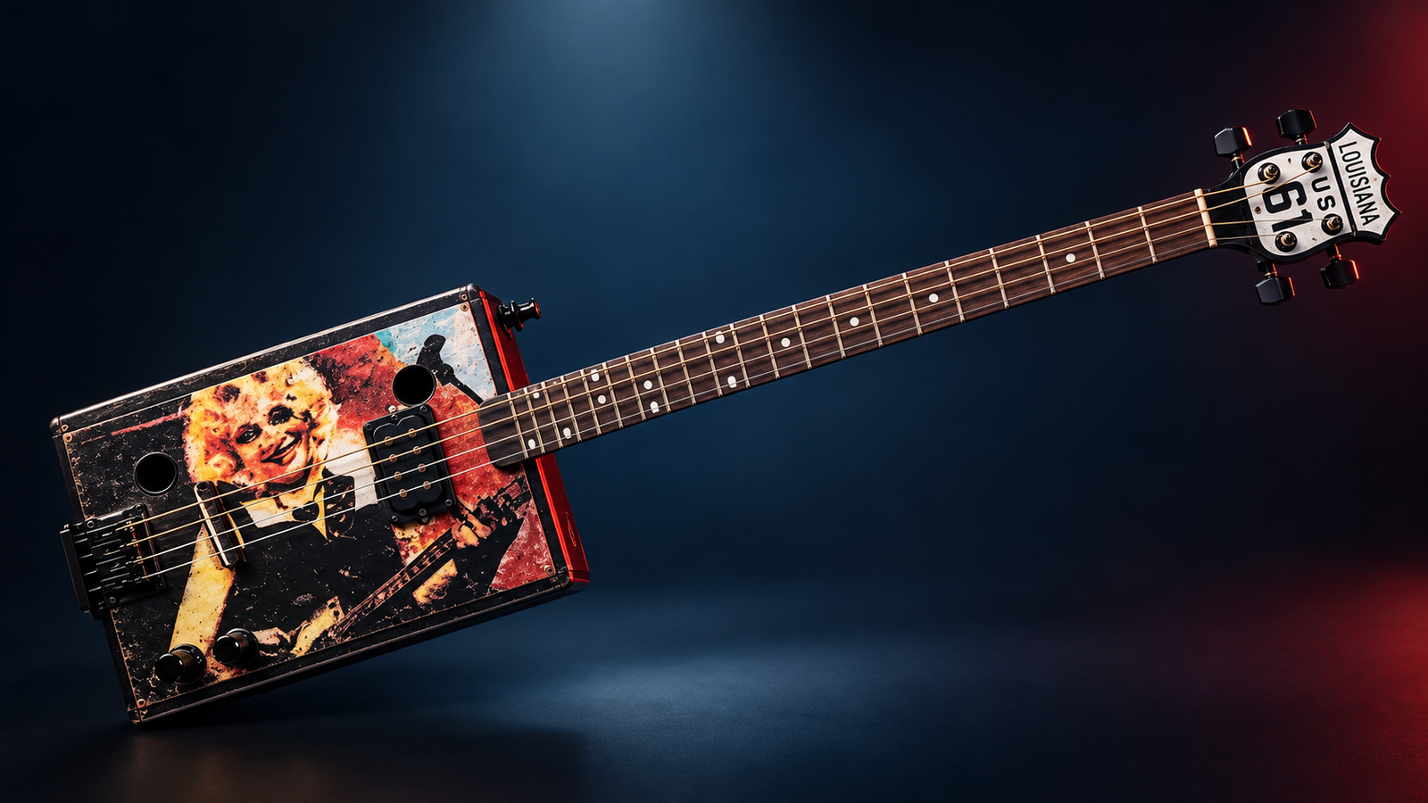 Louisiana Blues cigar box guitar
