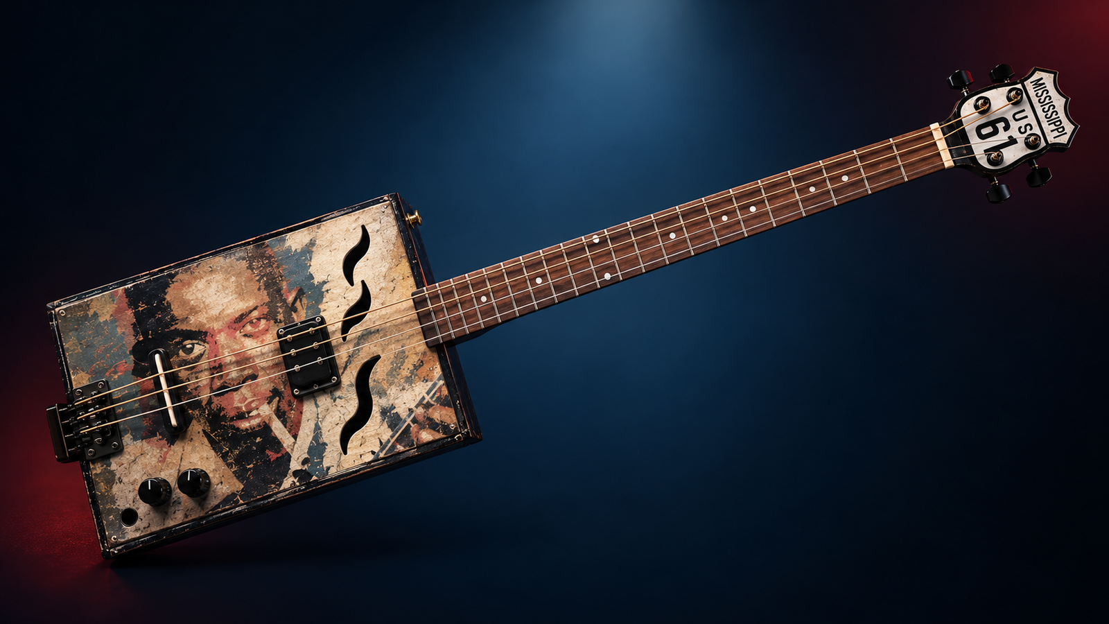 DELTA BLUES cigar box guitar