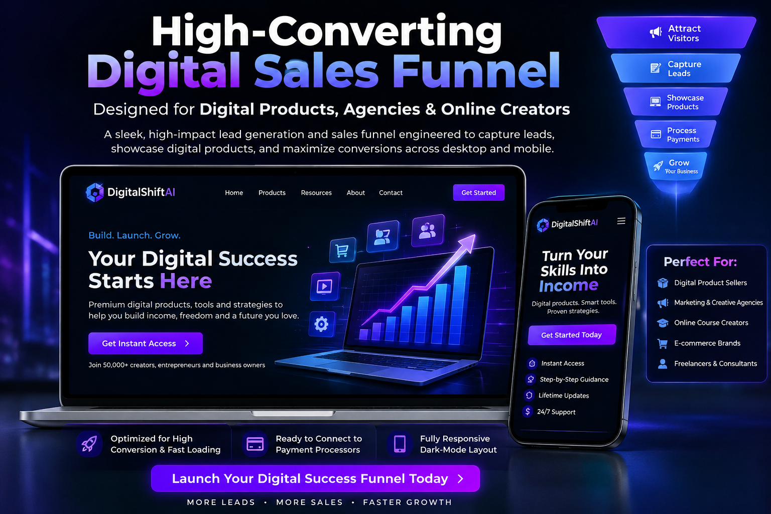 High-Converting Digital Sales Funnel demo preview