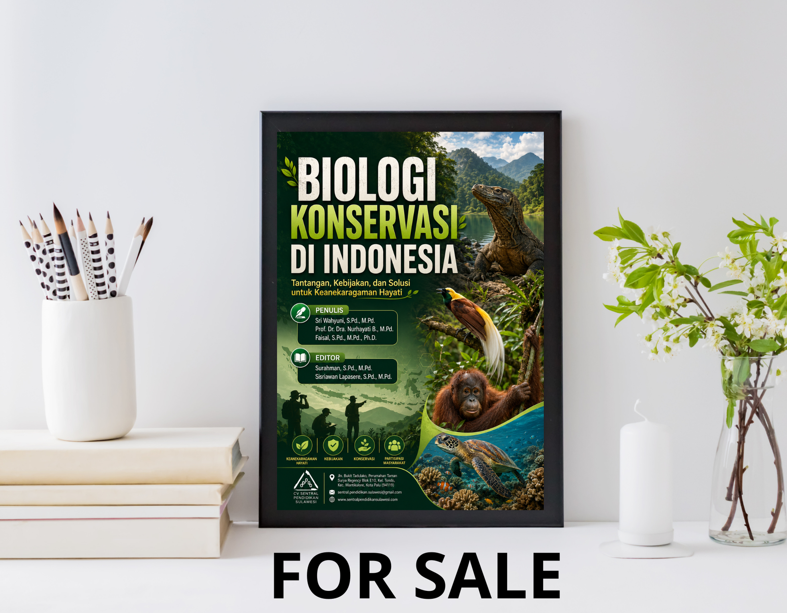 Cover buku Biologi Konservasi di Indonesia (Tantangan, Kebijakan, dan Solusi untuk Keanekaragaman Hayati)
