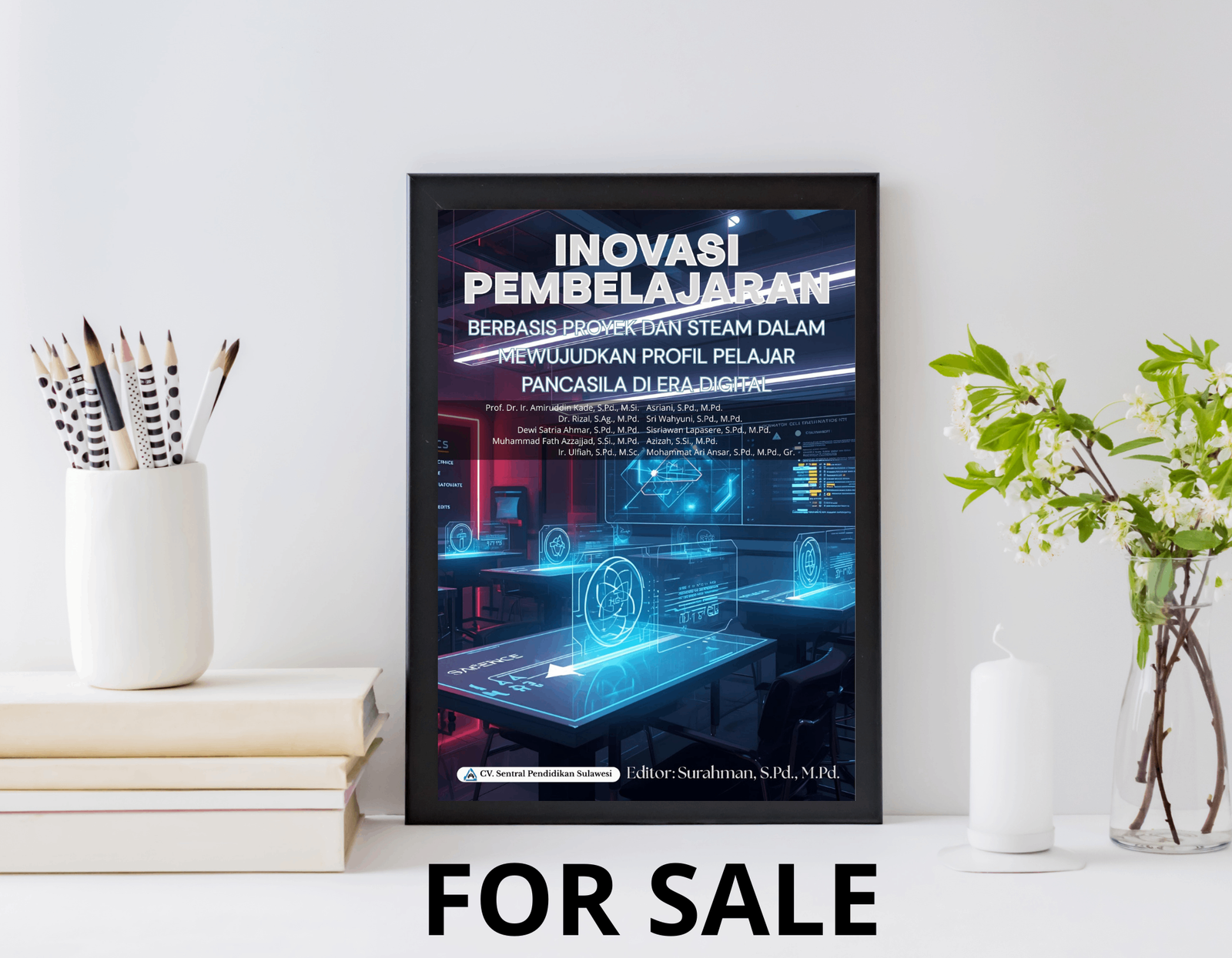 Cover buku Inovasi Pembelajaran Berbasis Proyek and STEAM with illustrations