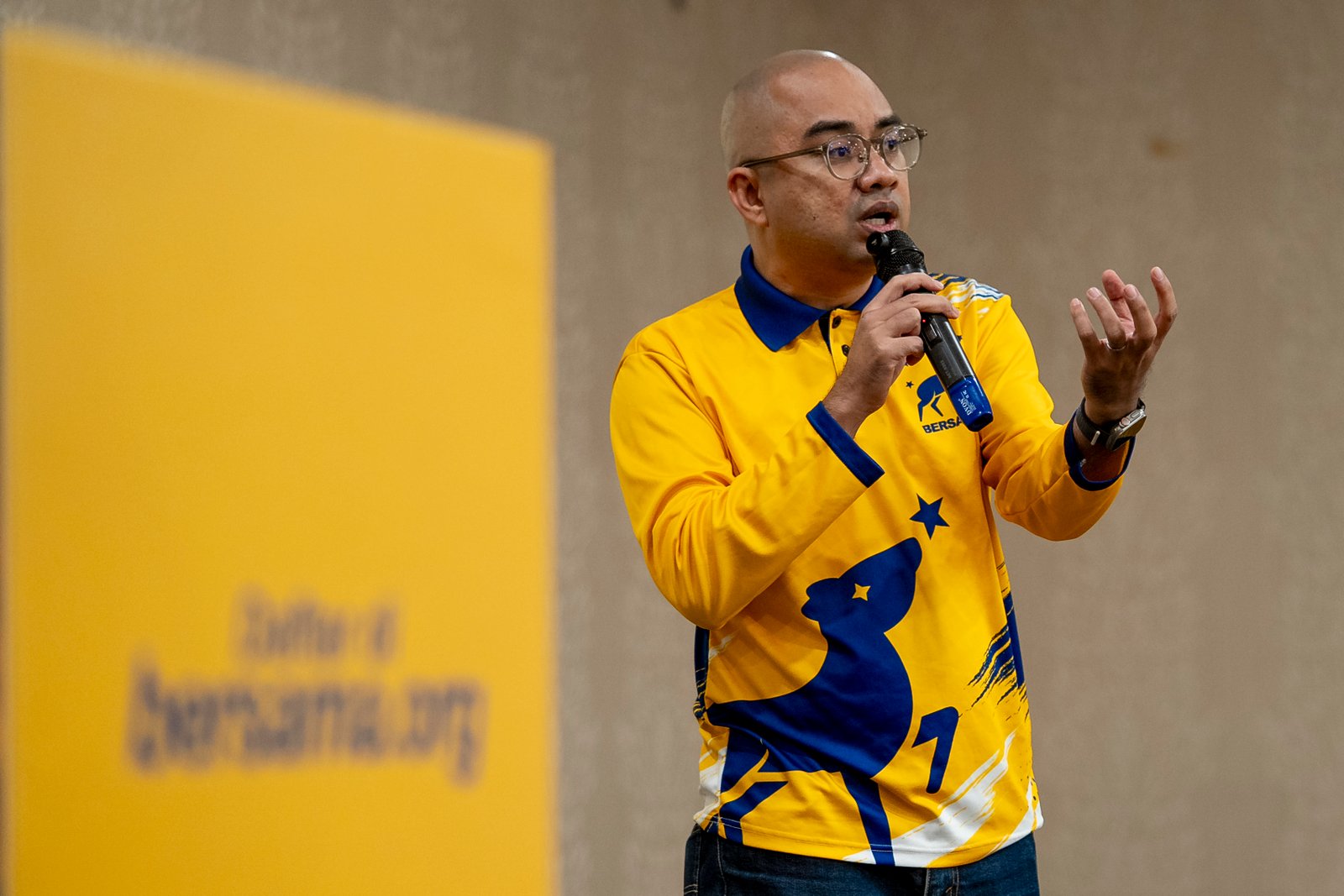 Ibrahim Sani at a BERSAMA political event in Johor