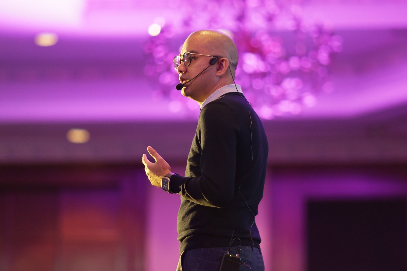 Ibrahim Sani speaking at an event