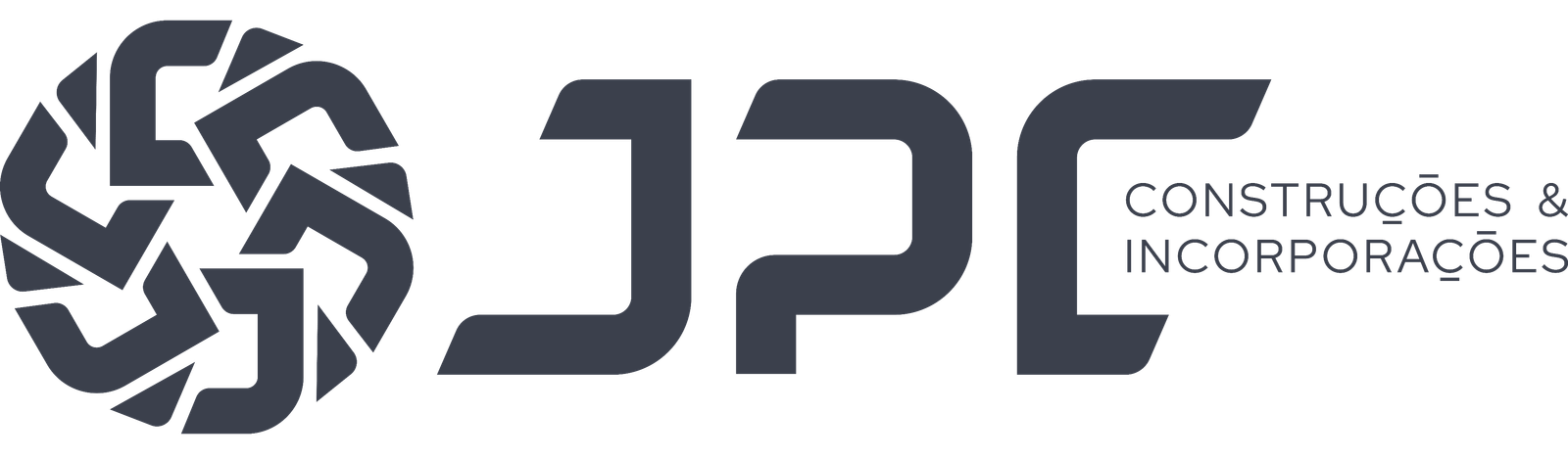 JPC Construções & Incorporações - Logo horizontal