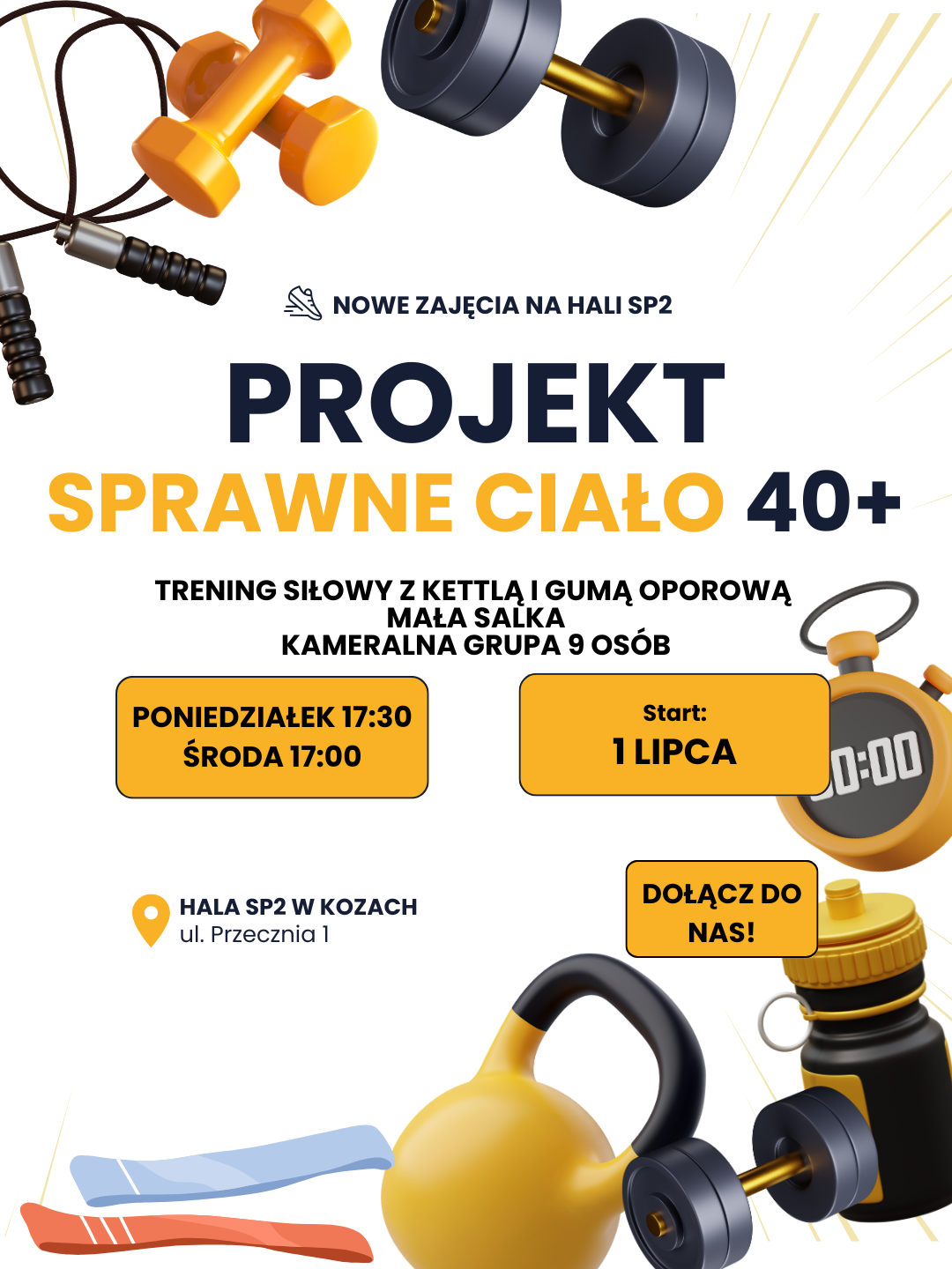 Trening grupowy dla osób po 40 roku życia