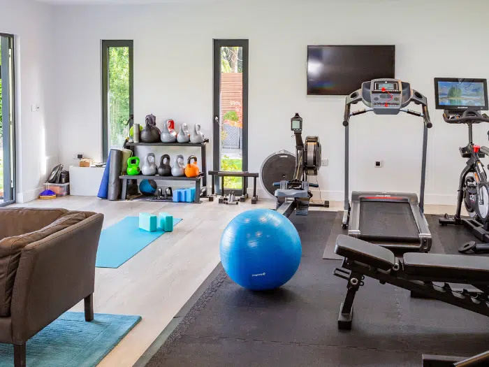 Stylish garden room designed as a Garden Yoga & Wellness Studios