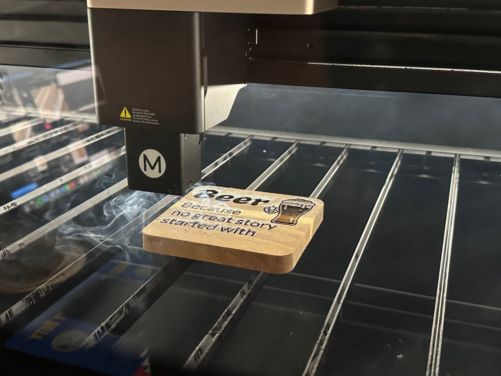 Premium laser engraving on metal, acrylic, and wood