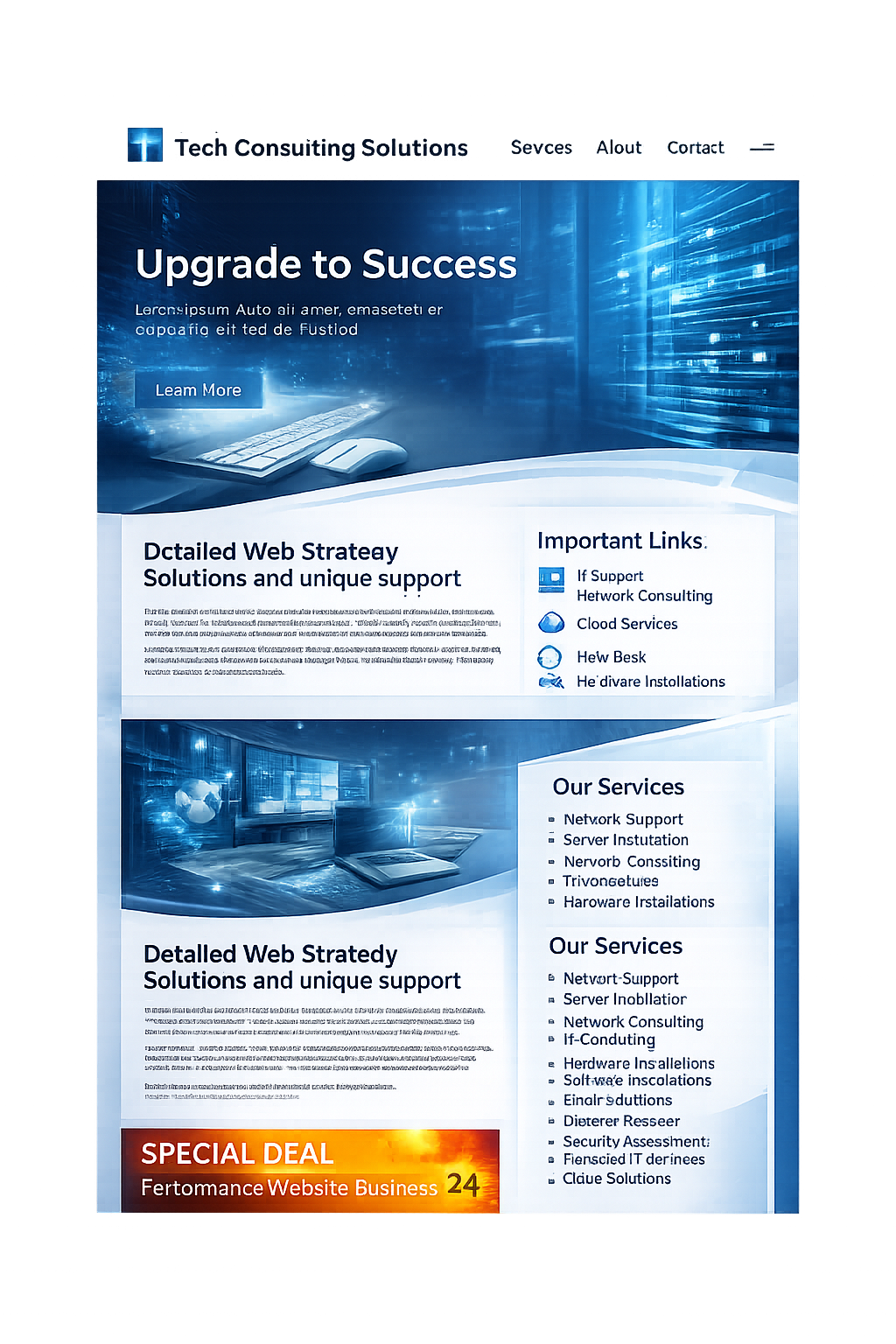 Modern, conversion-focused website redesign improving user experience