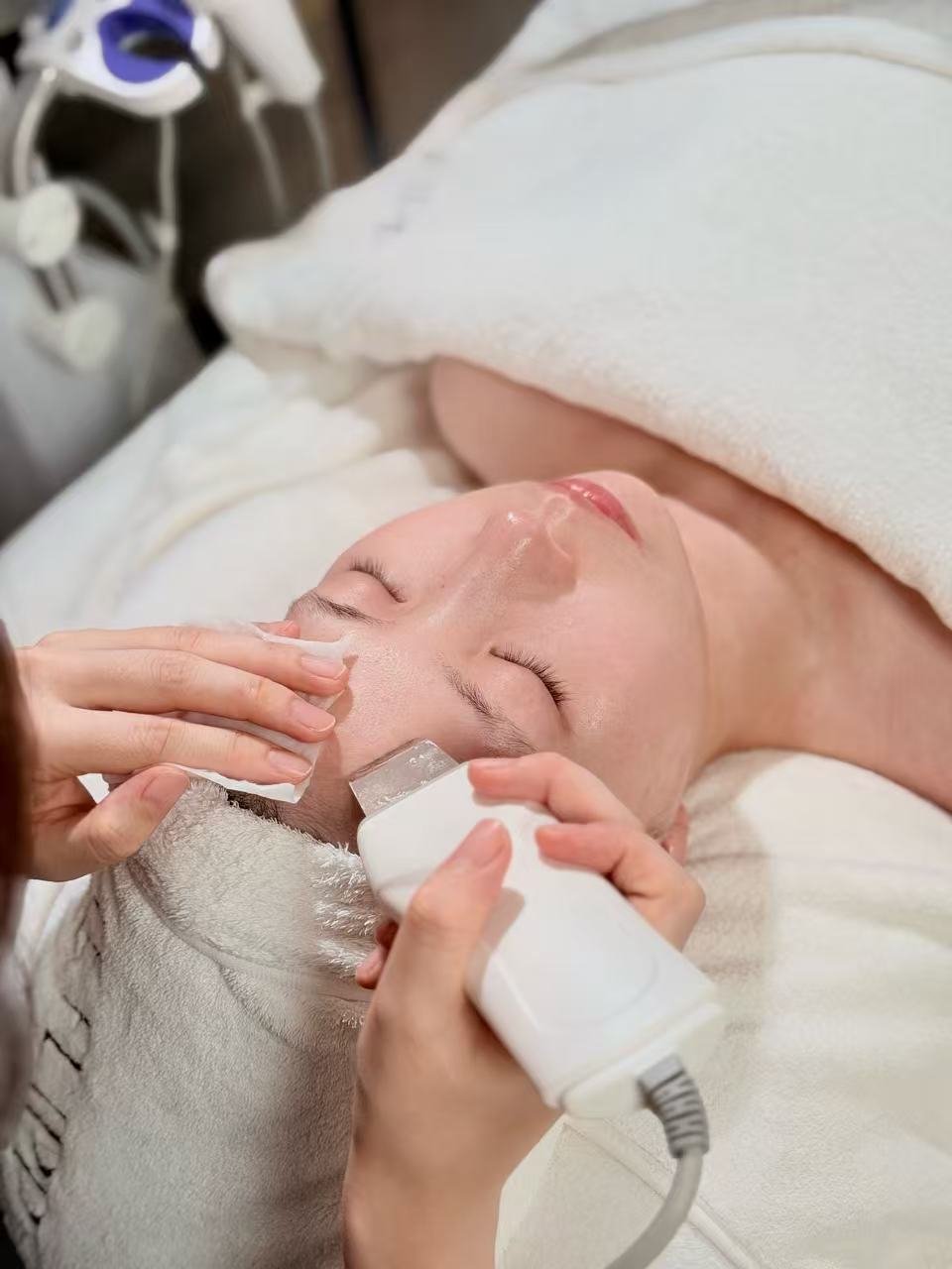 Natural spa products and serene environment