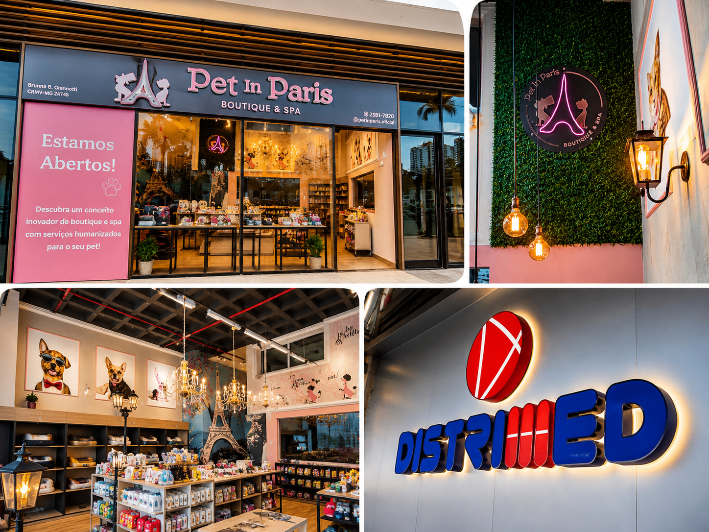 Comunicação visual Pet in Paris
