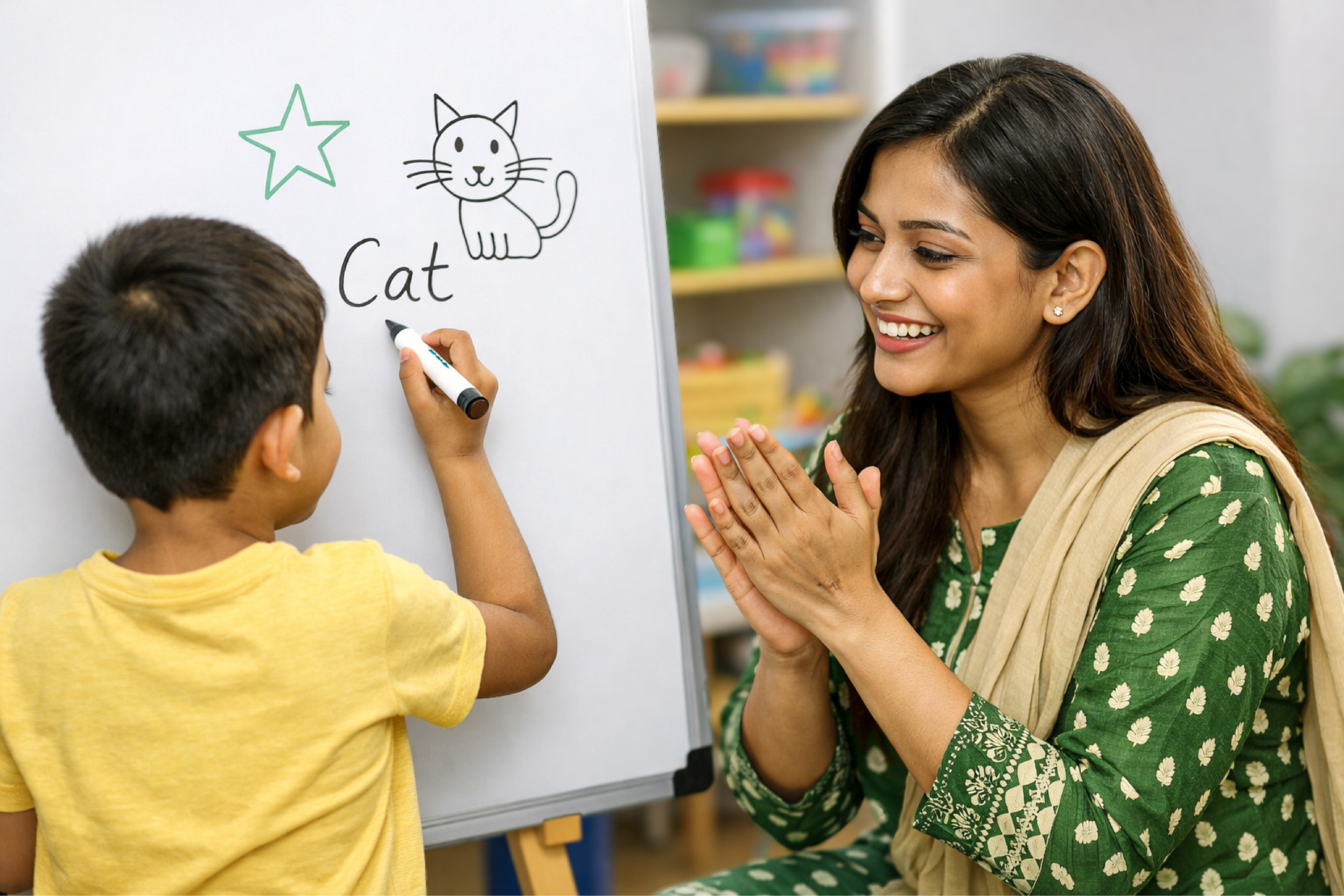 Child flourishing with therapy support
