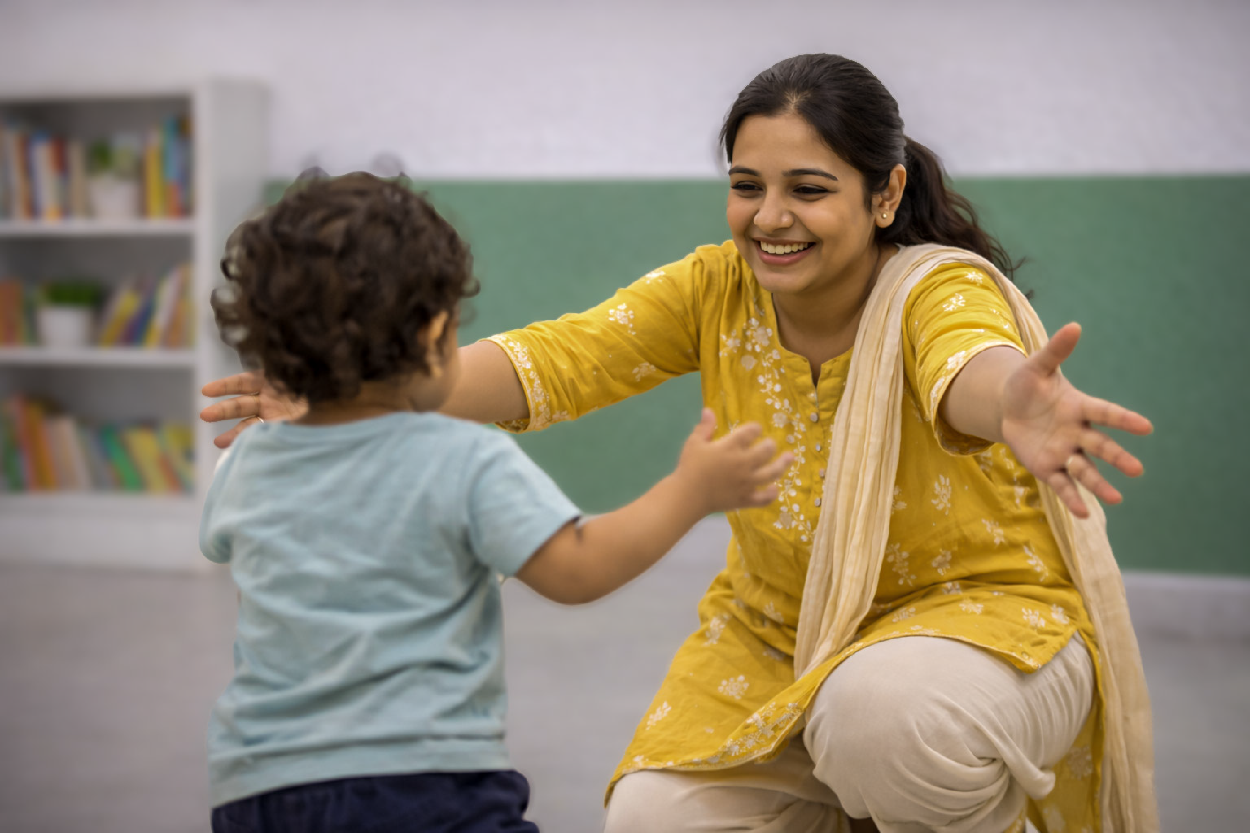 Child being supported