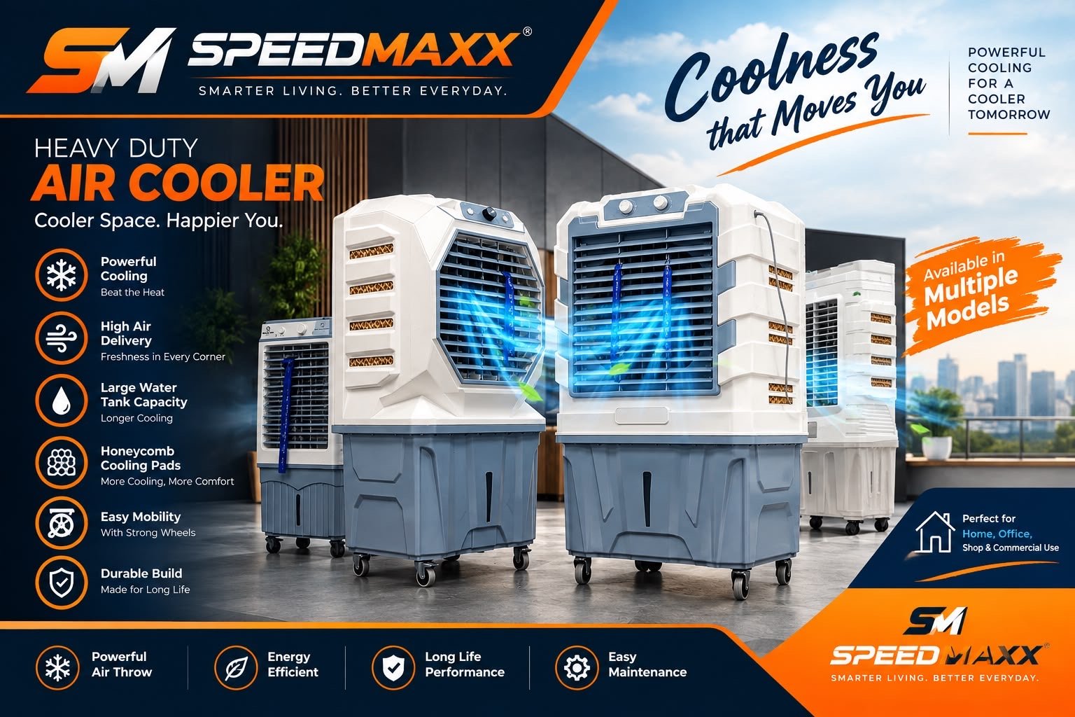 Speedmaxx Appliances | LED TVs, Washing Machines, Air Coolers & Fans