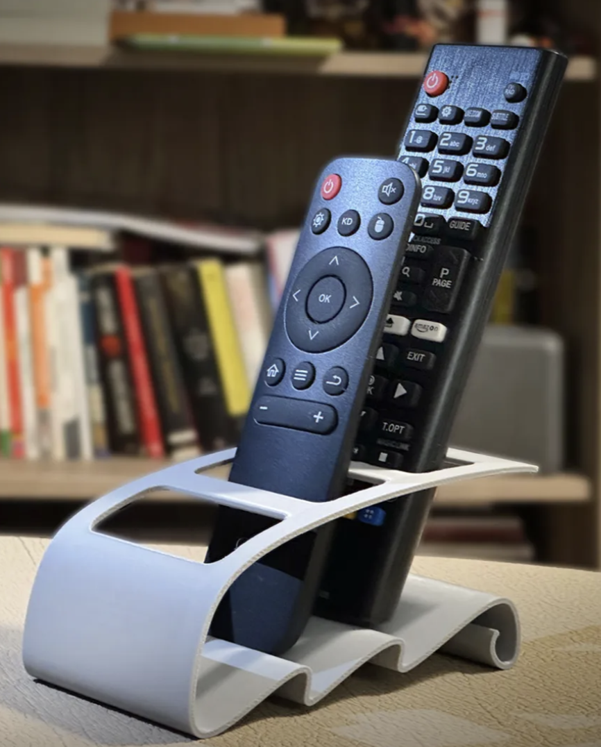 Wave Remote Control Holder β custom 3D printed in Dubai by RiaanPrintz