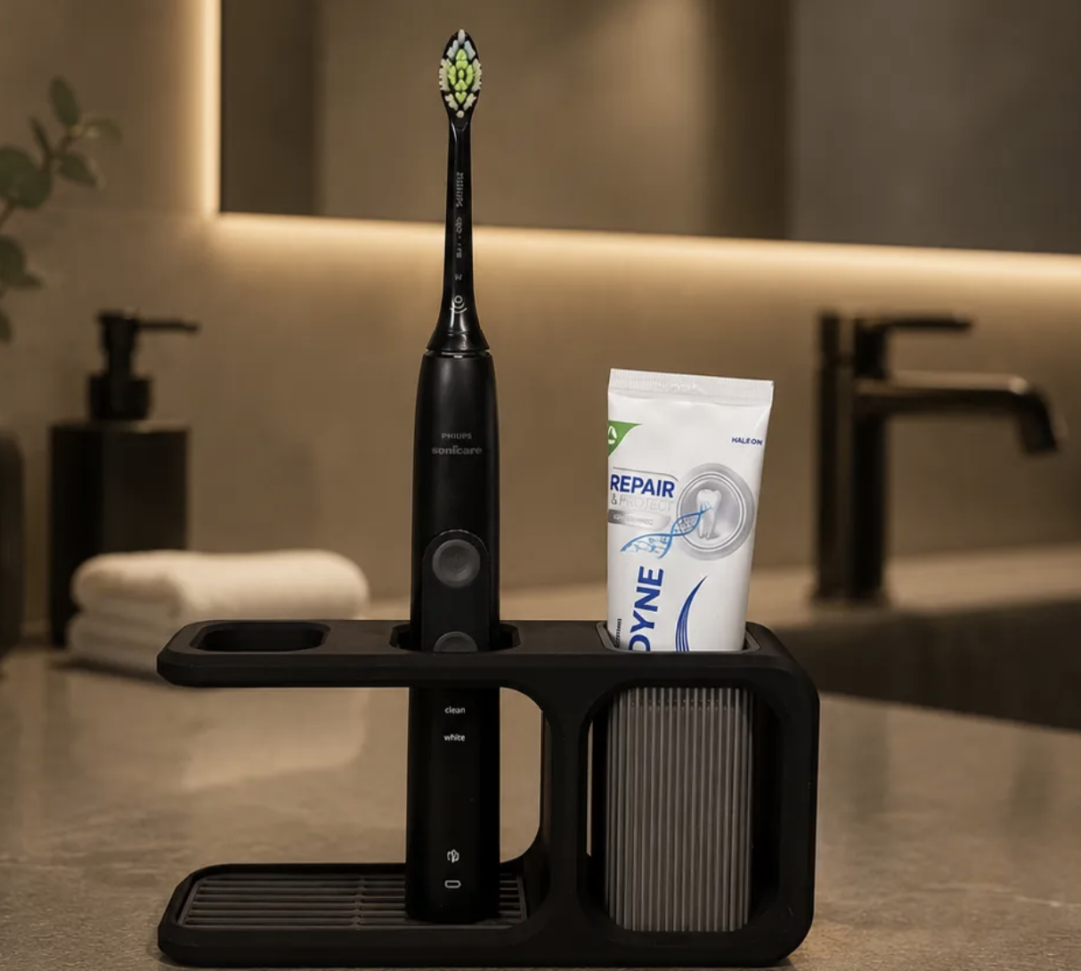 Electric Toothbrush Stand β custom 3D printed in Dubai by RiaanPrintz