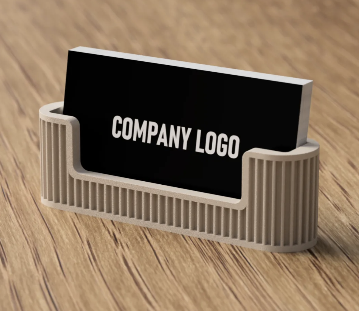 Fluted Business Card Holder β custom 3D printed in Dubai by RiaanPrintz