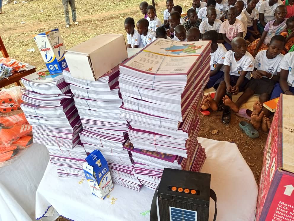 Textbooks and exercise books and other scholastic materials distribution event