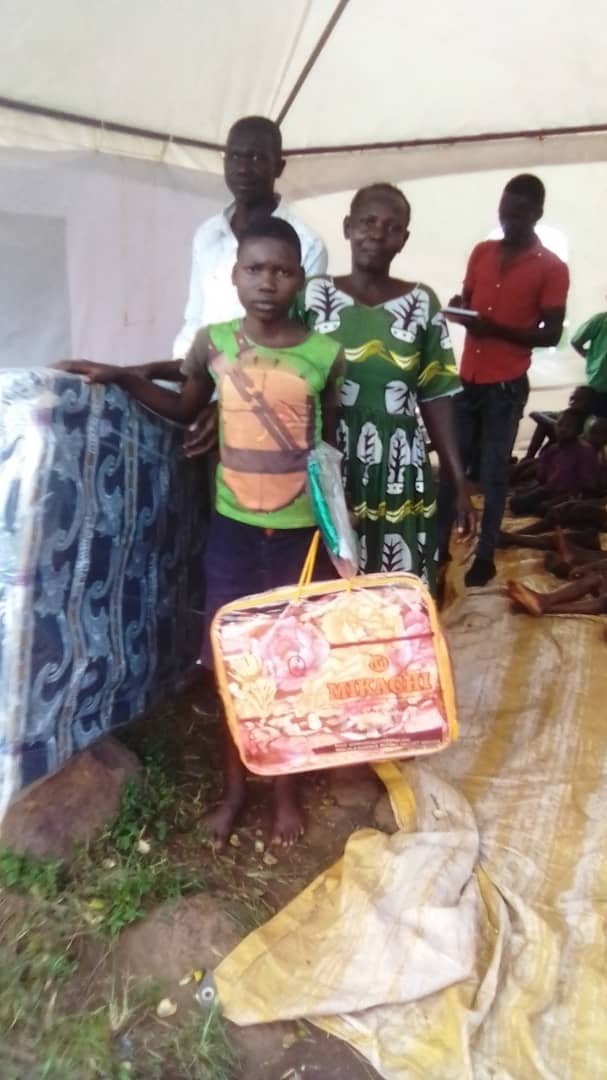 Best Performing students receive School supplies from kango Kids Foundation
