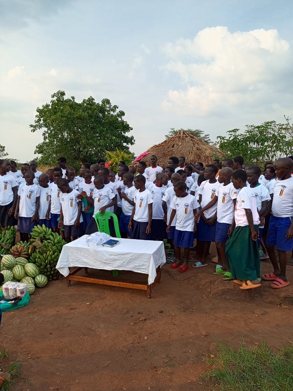 Fruits and vegetables distribution event