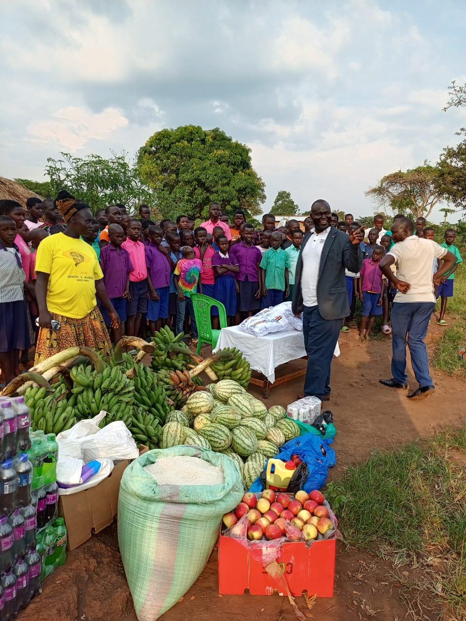 Livestock distribution to beneficiaries