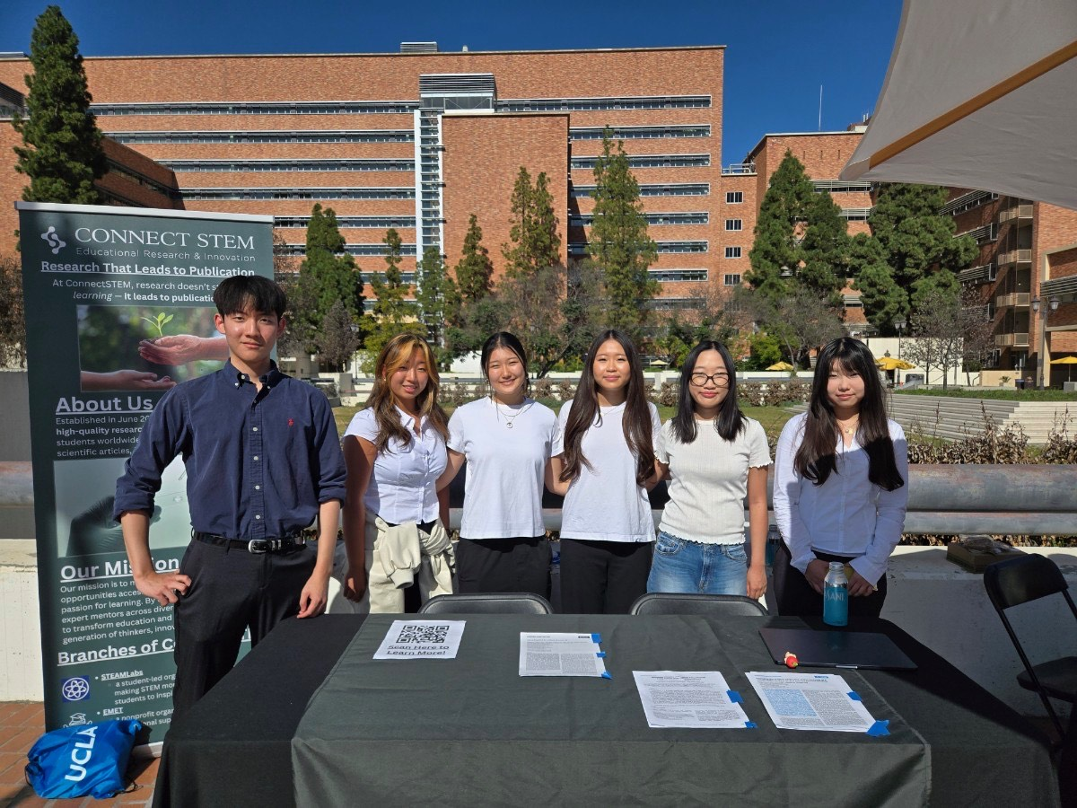 ConnectSTEM students at the STEAMM Into 2026 Conference Resource Fair at UCLA in 2026.