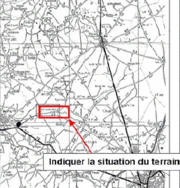 Exemple d’un plan de situation
