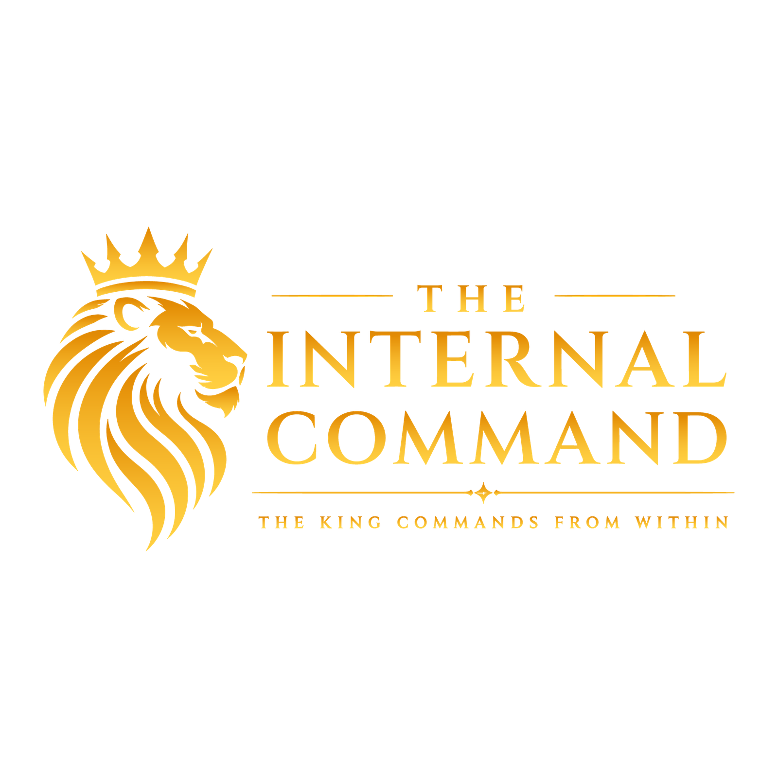 The Internal Command horizontal logo with lion and crown