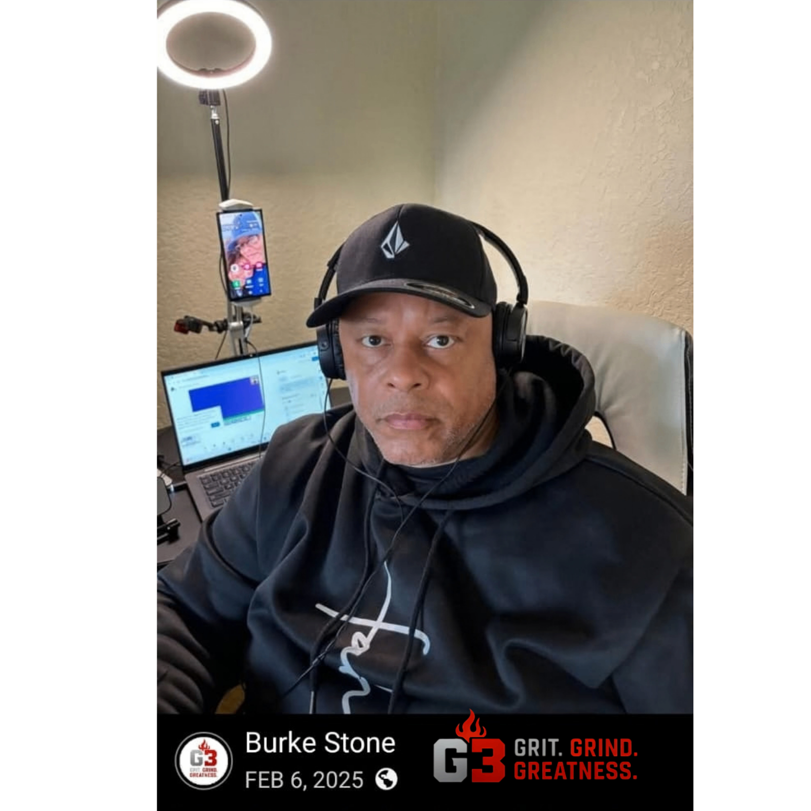 Coach Burke Stone streaming setup